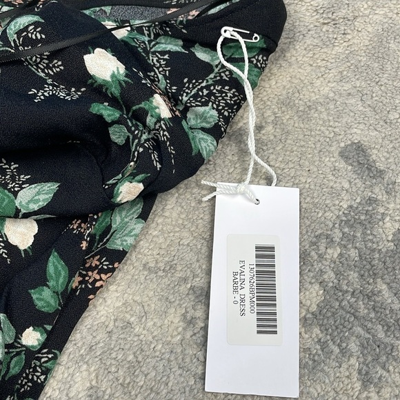 NWT Reformation Evalina Maxi Dress Barbe Floral Two Way Halter Strap Sz 0 - Picture 14 of 16